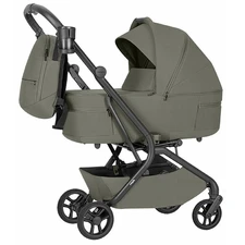 Универсальная коляска 2 в 1 Carrello Magia CRL-6655 Malted Green зеленая с чехлом на ножки